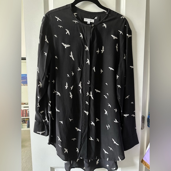 Tunique / Blouse En Soie Lost & Found - Imprimé Squelettes - Taille L - Neuve Avec étiquettes